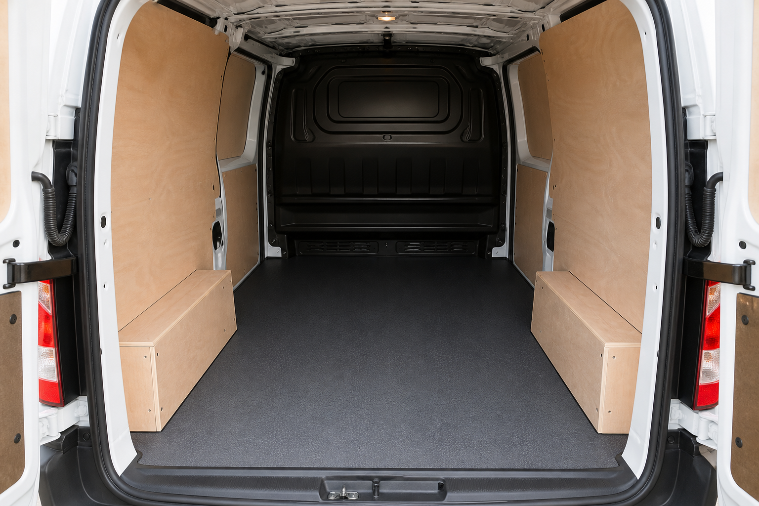 Ply lined van interior