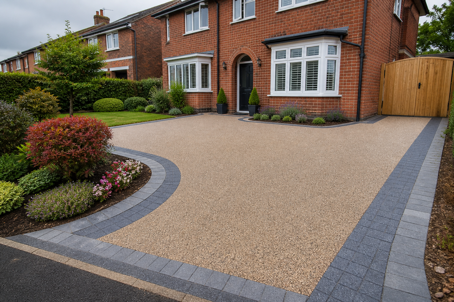 Finished Warrington driveway